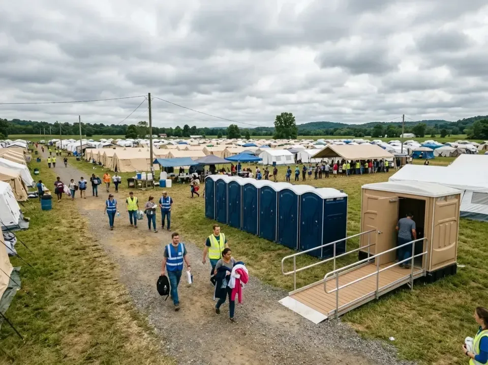 disaster-relief-camp-restrooms-010 — frequently asked questions, Dumpster & Portable Bathrooms Rental in Willowick, OH